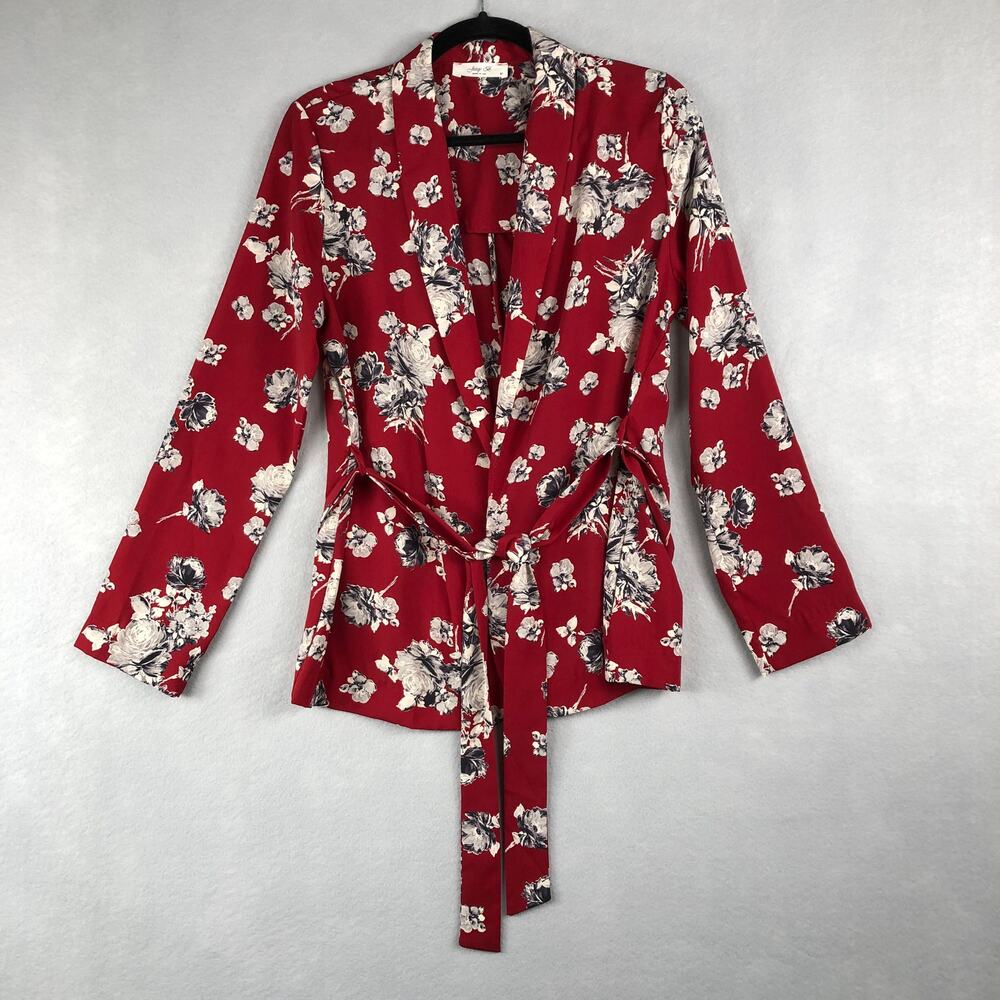 Jessy B Women's Medium Floral Wrap Top